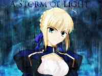 storm, Fate Stay Night, kobieta, light