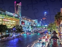 Tajlandia, Miasto, Bangkok, Noc