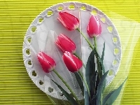Tulipany, Talerz
