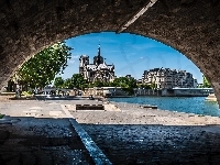 Tunel, Francja, Katedra, Notre Dame, Paryż