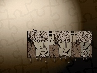 twarze, Death Note, zdjęcia, krawat