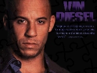 Vin Diesel, ciemne oczy