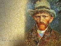 Autoportret, Vincent Van Gogh, W Szarym Kapeluszu