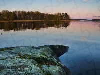 Vuoksa, Skała, Jezioro, Finlandia