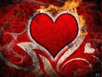 Serce, Walentynki, Ogień