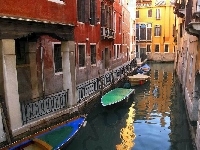 Łódki, Wenecja, Kanał