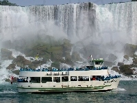 Wodospad, Statek, Wycieczkowy, Niagara