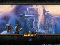 postacie, World Of Warcraft, góra, zamek, fantasy