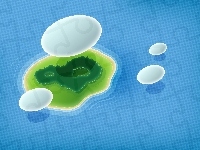 Chmury, Wyspa, Grafika