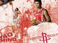 Yao Ming , Koszykówka, koszykarz , Huston Rockets