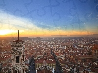 Zachód Słońca, Florencja, Zdjęcie miasta