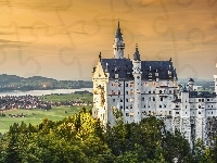 Zamek, Niemcy, Bawaria, Neuschwanstein