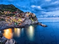 Zdjęcie miasta, Włochy, Morze, Wybrzeże