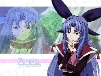Zefiris, Scrapped Princess, niebieskie włosy