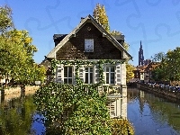 Zieleń, Rzeka, Dom, Francja