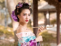 Kimono, Kobieta, Gejsza