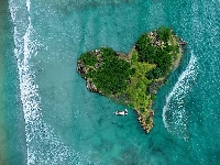 Serce, Wyspa, Morze