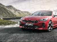 Kia Stinger GT, Czerwona, Przód