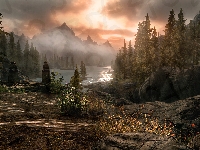 Góry, Gra, The Elder Scrolls V : Skyrim, Jezioro
