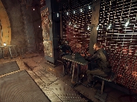 Mężczyźni, Star Citizen, Oświetlenie, Gra, Wnętrze, Stolik