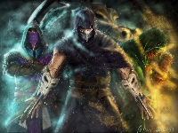Noob Saibot, Letticia Maer, Mortal Kombat, Rain, Reptile