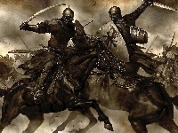 Bitwa, Miecze, Mount and Blade Warband, Rycerze, Konie