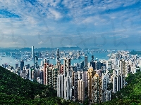 Wzgórze Wiktorii, Chiny, Hongkong, Drapacze chmur