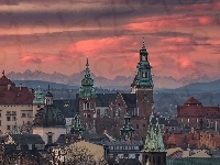 Domy, Kraków, Tatry, Polska, Dachy, Góry