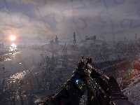 Słońce, Metro Exodus, Miasto, Gra, Rzeka, Zniszczone