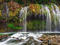 Stan Kalifornia, Wodospad Mossbrae Falls, Kamienie, Stany Zjednoczone