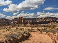 Droga, Stany Zjednoczone, Park Narodowy Capitol Reef, Skały, Stan Utah