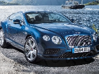 Bentley Continental GT, Niebieski, Przód