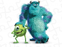 Animowany, Postacie, James P. Sullivan, Monsters Inc, Film, Potwory i Spółka, Mike Wazowski