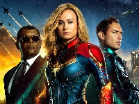 Kapitan Marvel, Jude Law, Aktorzy, Captain Marvel, Brie Larson, Film, Aktorka, Samuel L. Jackson