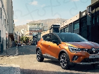 Czarny, Miedziany, Renault Captur, Dach