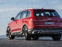 Audi Q7, Czerwone, Tył