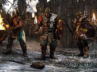 Broń, For Honor, Ogień, Gra, Wikingowie, Tarcze