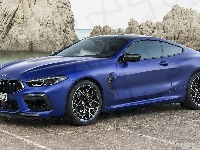 BMW M8 Competition, Granatowe, Coupe