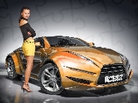 Prototyp car, Kobieta, Girl