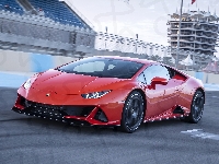 Lamborghini Huracan EVO, Czerwone, Droga