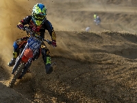 Zawodnik, Zawody, Motocross, Motocykl, Wyścigi