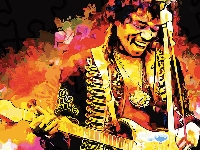 Rock, Jimi Hendrix, Gitara, Grafika