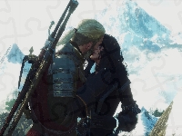 Geralt, The Witcher 3 Wild Hunt, Pocałunek, Gra, Wiedźmin 3 Dziki Gon, Yennefer