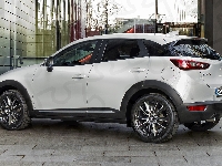 Mazda CX-3, Biała, Bok