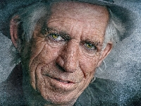 The Rolling Stones, Keith Richards, Paintography, Mężczyzna, Gitarzysta, Portret