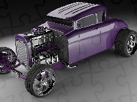 1932, Zabytkowy, Ford, Hot Rod