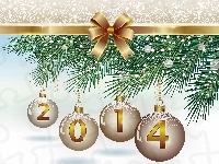 2014, Bombki, Data, Nowy Rok