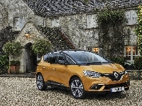 2016, Żółty, Renault Scenic, Dom