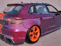 2016, Audi RS3 Sportback, Bok