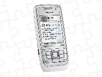 3.5G, Nokia E66, Srebrny, Ekran